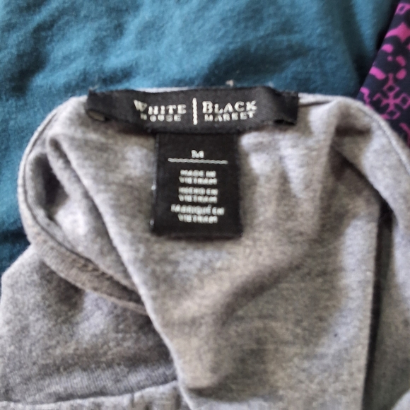 White House Black Market MediumGray Knit Dress - Picture 6 of 6